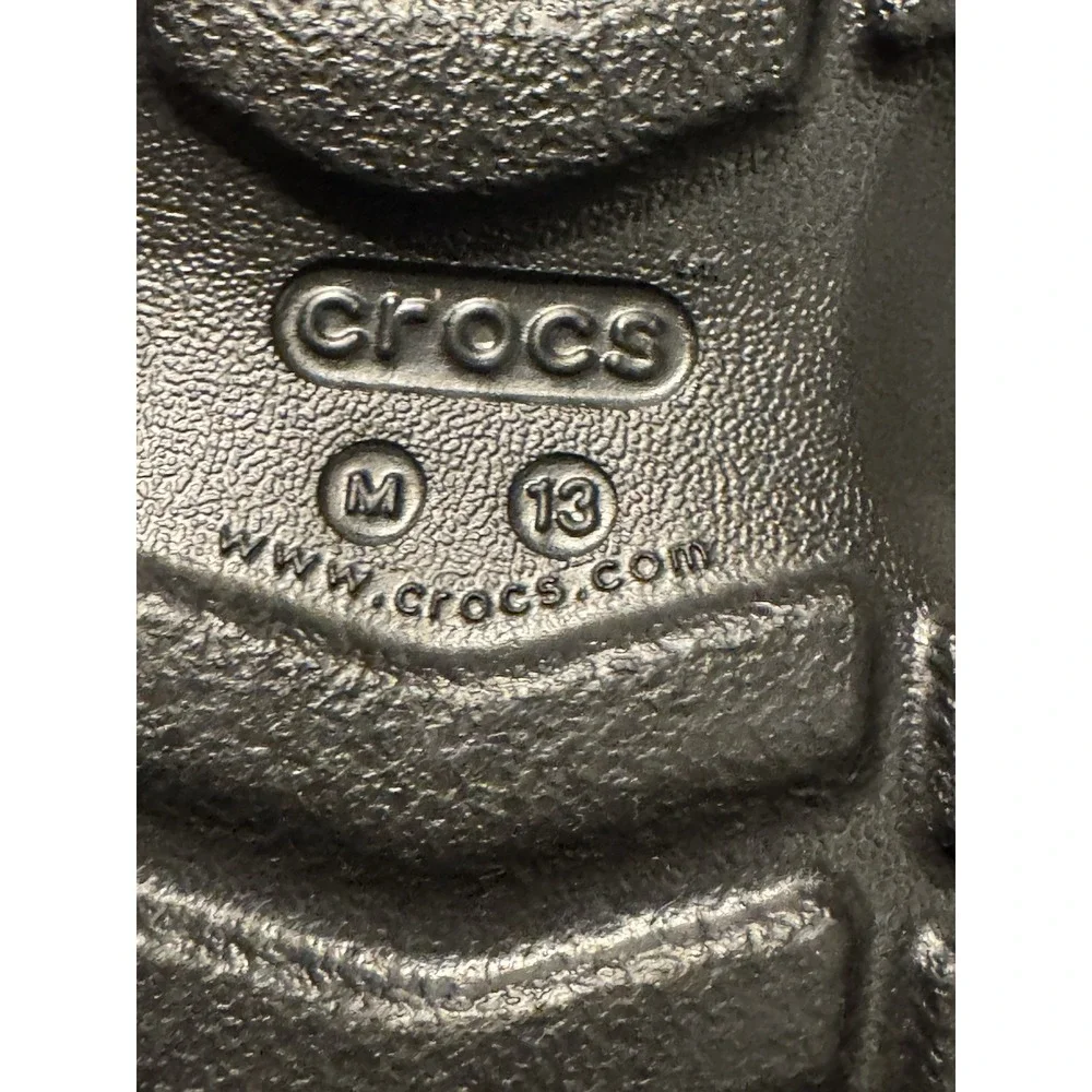 Crocs Offroad Sport Clogs Men's Size 13 Black Slip-On Shoe Adjustable Straps New